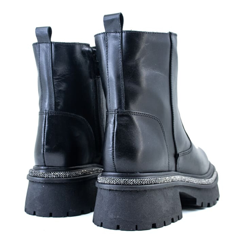 Bota Country Media Alta de Mujer - C254 Negro