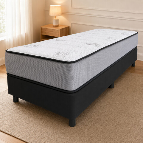 Sommier Completo Mega Densidad Plus 1 Plaza - 78 cm