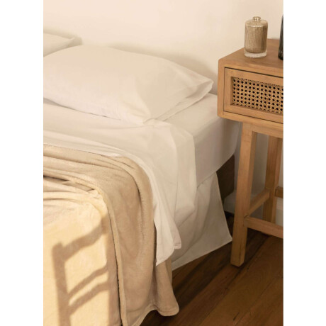 Frazada flannel blanket 1 Beige
