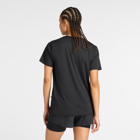 Remera New Balance de Dama - Linear Performance - WT53070BK BLACK
