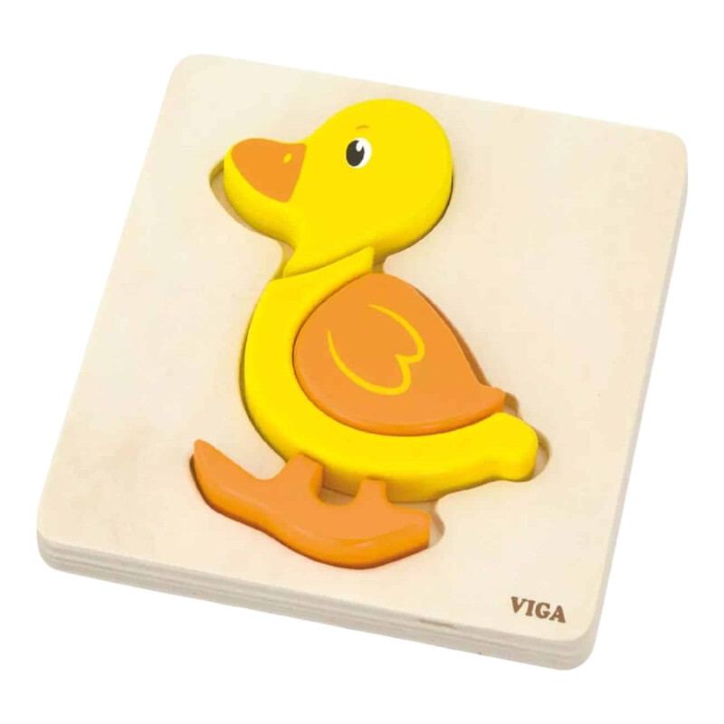 Puzzle silueta Viga 4 piezas Pato