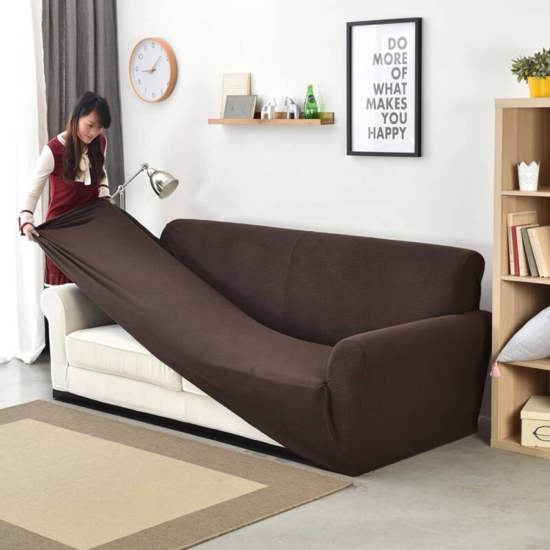 Funda Sillón 3 Cuerpo Lisa chocolate