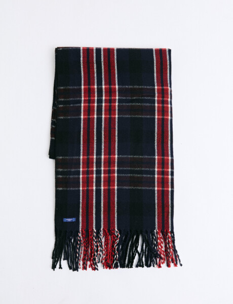 700893 BUFANDA HARRINGTON LABEL Azul Oscuro