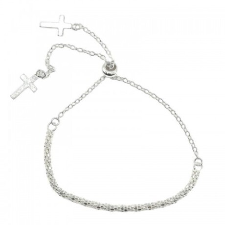 Pulsera de plata 925 con cruz. Pulsera de plata 925 con cruz.
