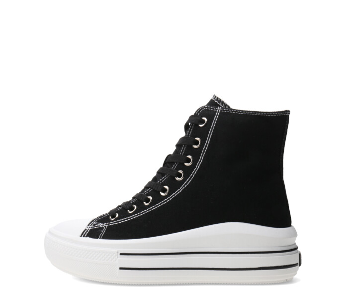 Championes de Mujer Miss Carol Ray Tipo Bota Con Plataforma Negro