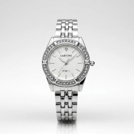 Set Reloj Mujer+7 Brochas Maquillaje+Neceser+Spa Facial 5en1 Plateado