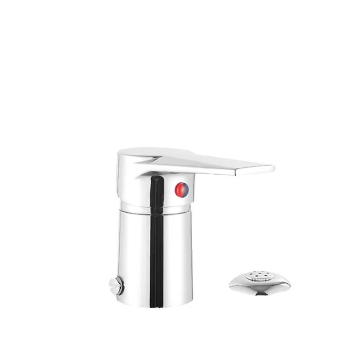 Griferia De Bidet Monocomando Con Transferencia Match Cromado Brillante 