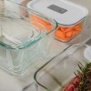 Tupper de vidrio hermético 2,4 Lts Blanco