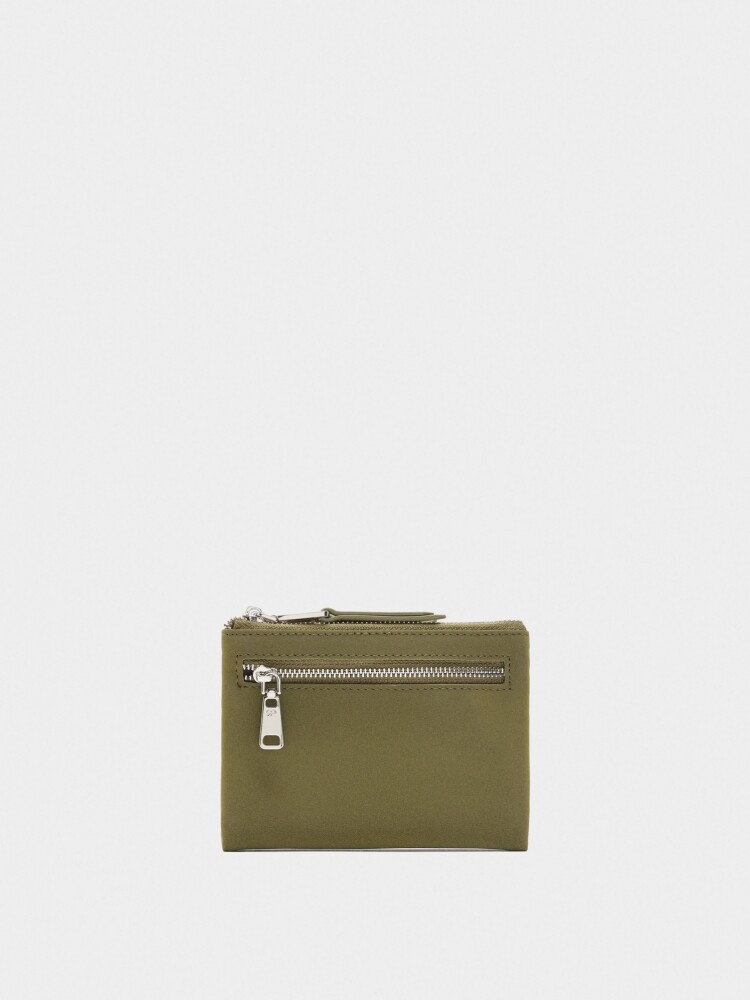 Tarjetero De Textura Suave verde