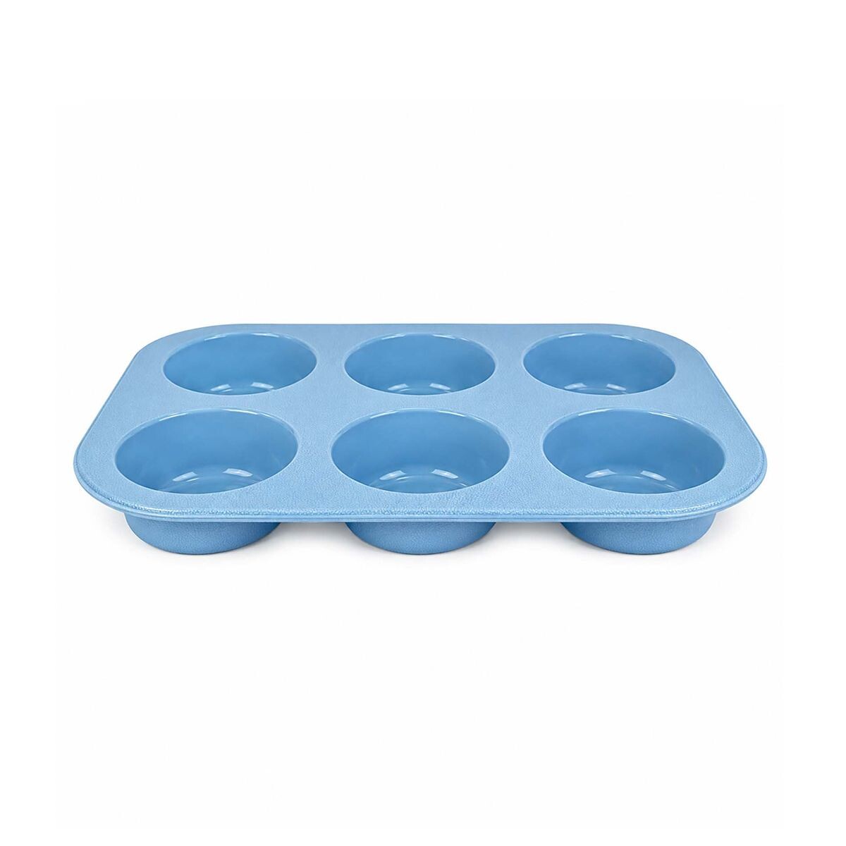 Molde en silicona p/6 muffins rectos 28 x 18 x 6cm 