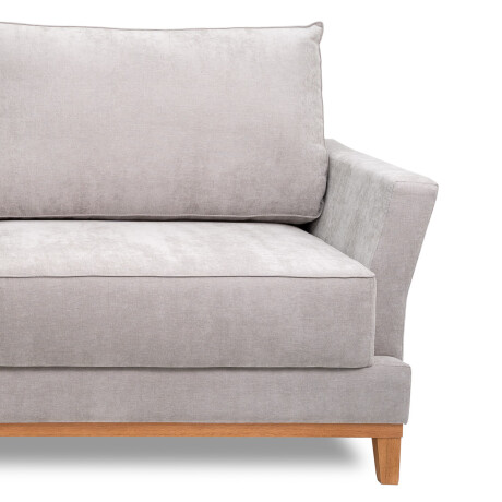 Sofá Amadeus - Tela Microfibra - 2 cuerpos 2204 (Gris)