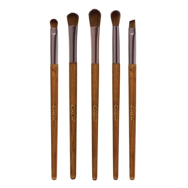Set de Brochas de Maquillaje para Ojos de Bambú Set de Brochas de Maquillaje para Ojos de Bambú
