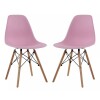 Silla De Comedor Eames Pack 2 Unidades Varios Colores Lumax Rosa