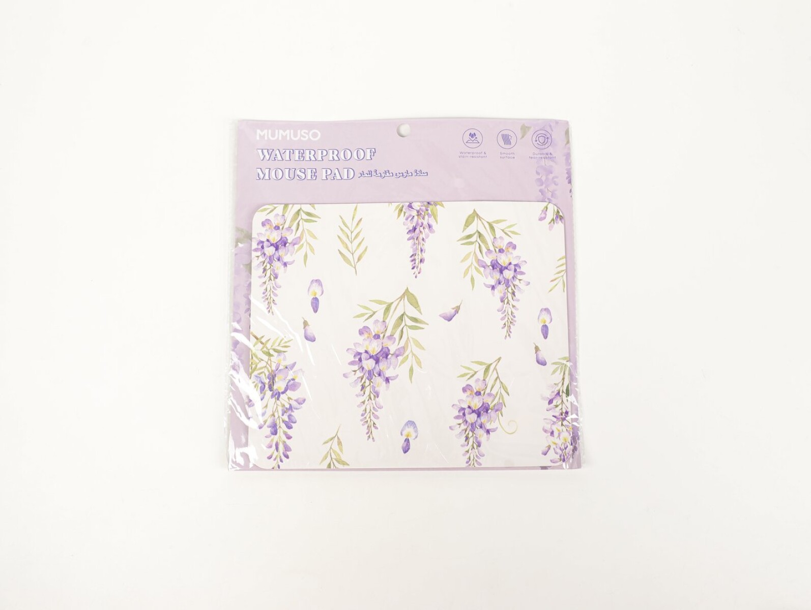 MOUSE PAD IMPERMEABLE DISEÑO WISTERIA 