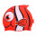 Gorra Natación Infantil Silicona Animales P/Piscina Rojo
