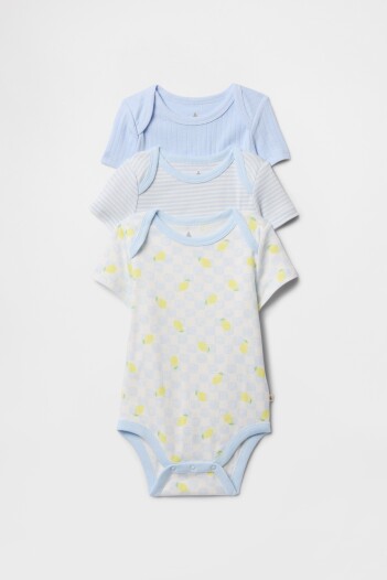 Bodies Pack X3 Bebé Serene Blue