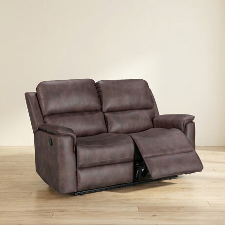 RECLINER MANUAL 2 CUERPOS TELA MARRON LAGOS CHOC.