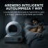 Arenero Sanitario Inteligente Gato Autolimpiante Wifi Remoto Color Blanco Gris