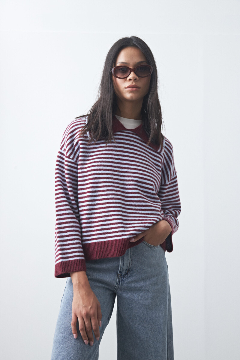 SWEATER <br /> TUMBES Bordó