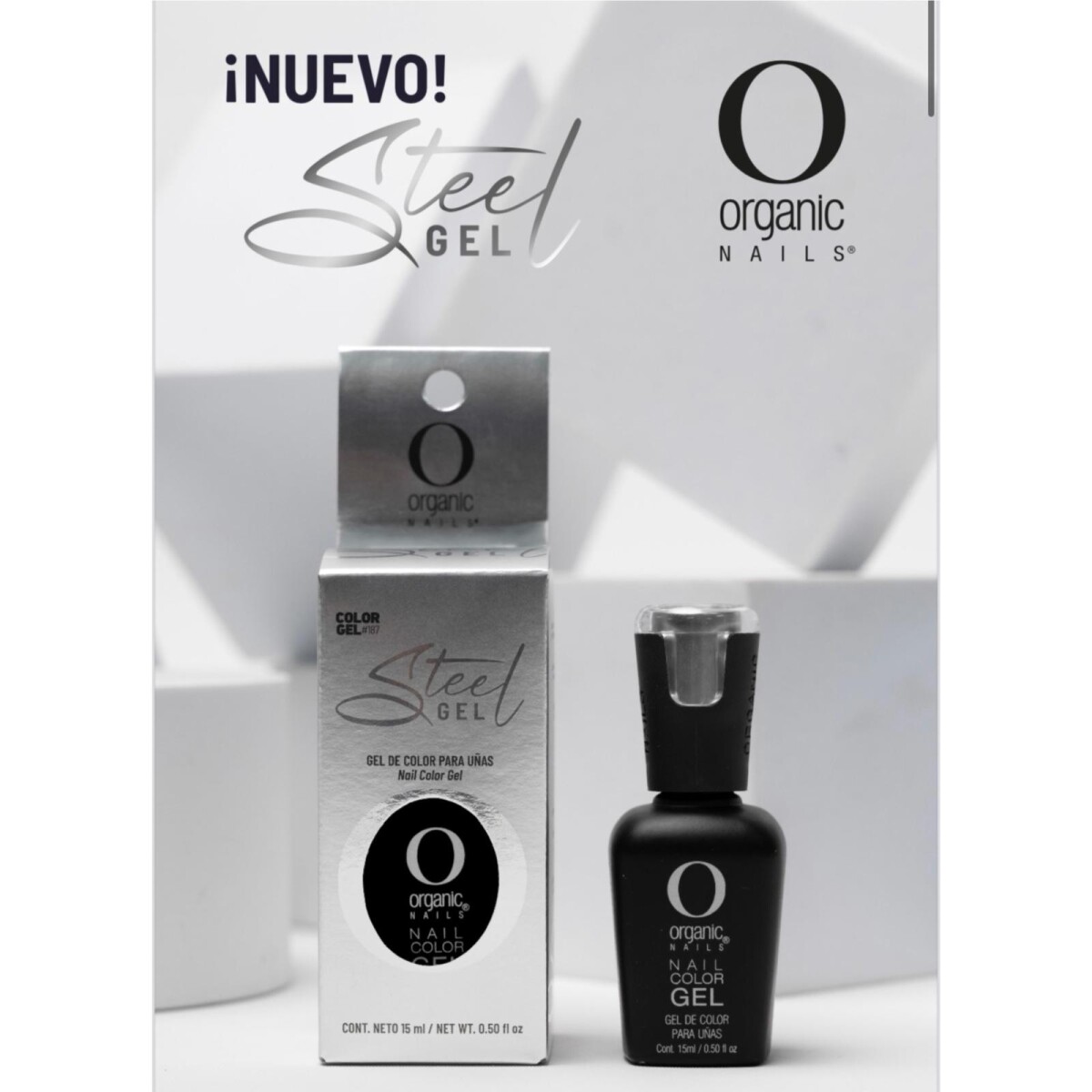 Organic Color Gel 187 Steel Gel 15ml 