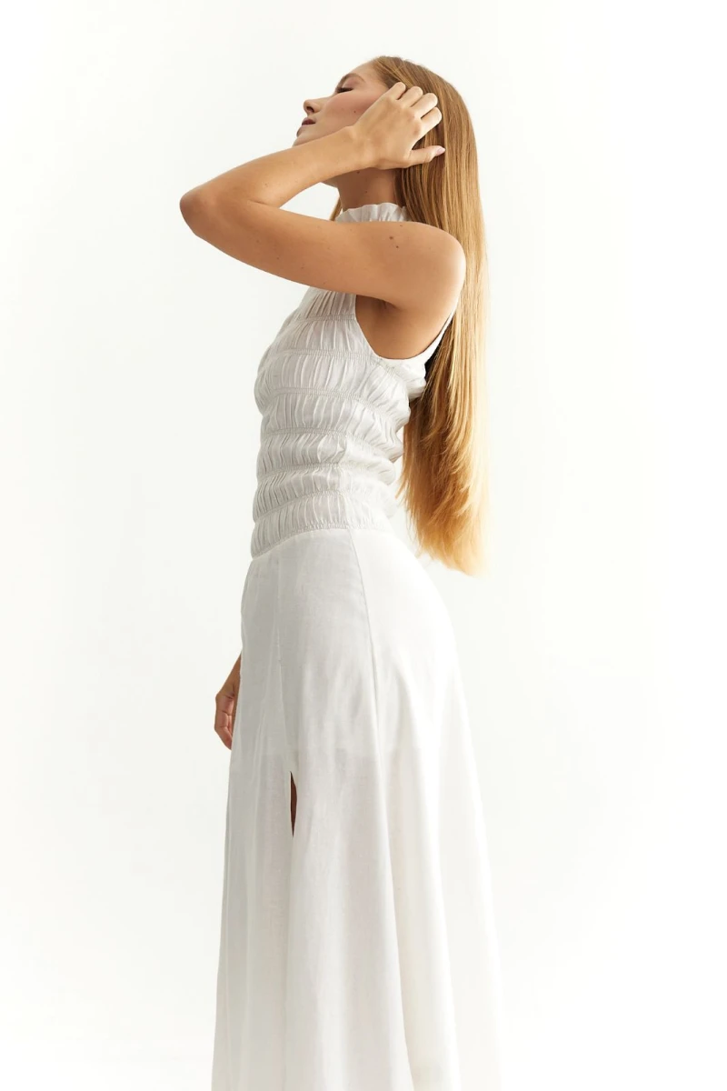 Vestido Zenaida blanco m