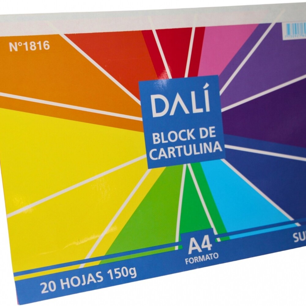 BLOCK DALI A4 CARTULINA COLOR BLOCK DALI A4 CARTULINA COLOR