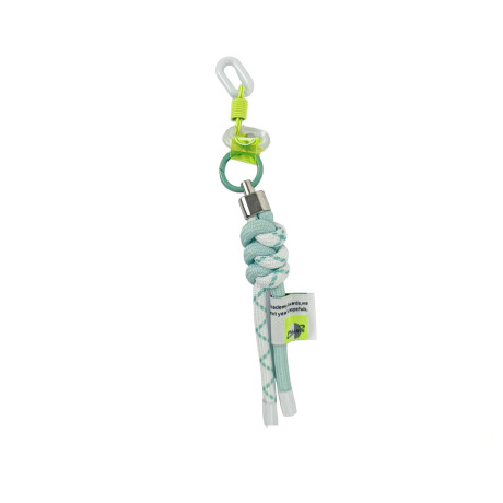 Llavero con cordones de colores Celeste