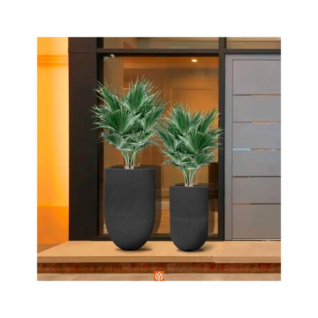 MACETA ARGOS 28X57 GRIS OSCURO