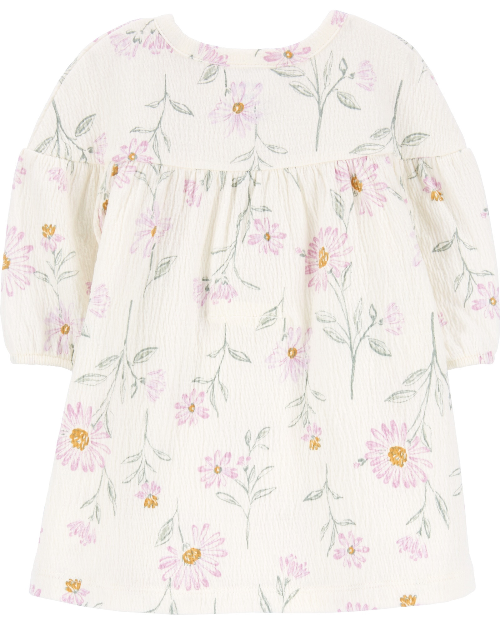 Vestido de gasa, diseño floral Vestido de gasa, diseño floral