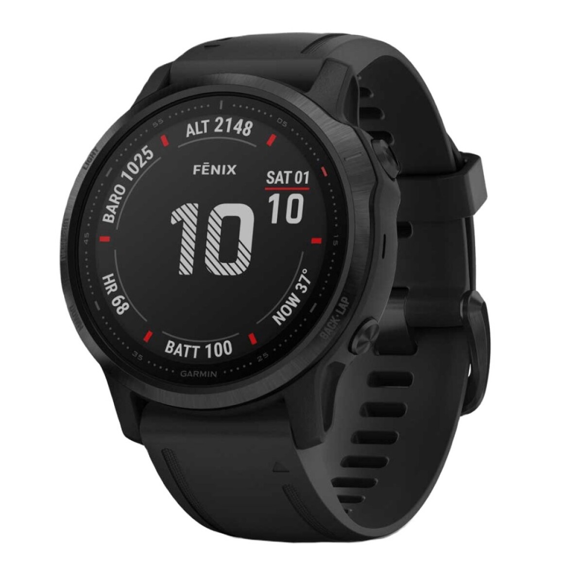 Smartwatch Garmin Fenix 6s Sapphire 1.2" 42mm GPS Wi-Fi - Carbon gray 