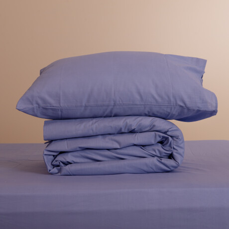 JUEGO DE SABANAS 2 PLAZAS ALGODON AZUL COTTON B