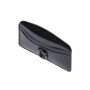 Marc Jacobs -Tarjetero de cuero con diseño minimalista Negro