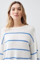 Sweater cinta rayado azul regata
