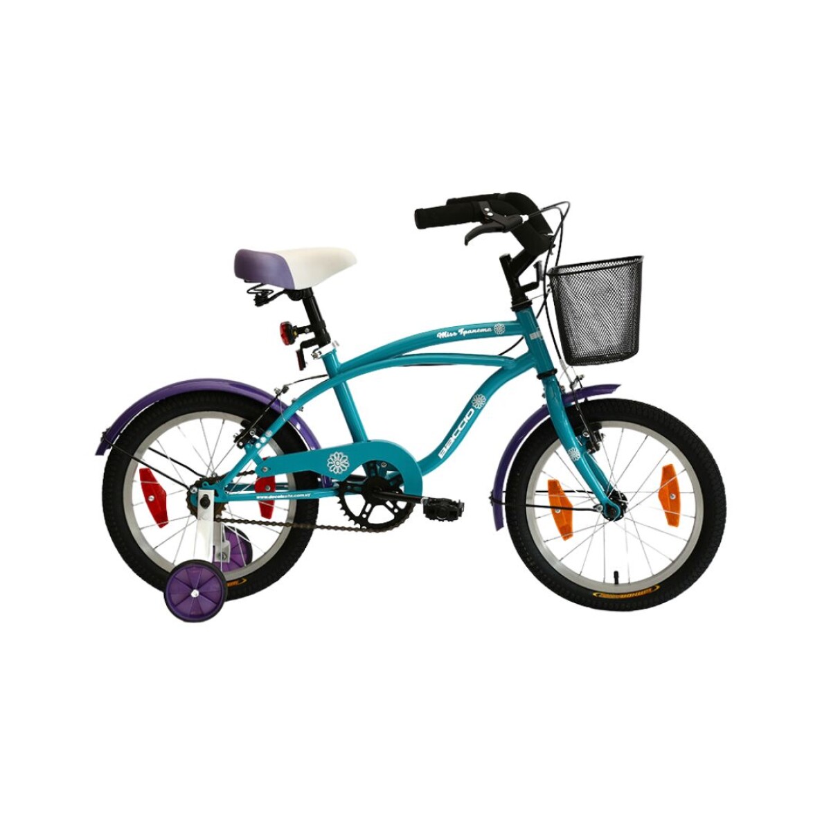 Bicicleta Niña Baccio Ipanema R.16 Celeste/Violeta 
