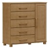 Comoda Finestra 1 Puerta 5 Cajones Ouro 2241-o Comoda Finestra 1 Puerta 5 Cajones Ouro 2241-o
