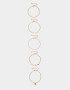 Pulseras Flexibles Sets Strass Pulseras Flexibles Sets De Metal - Dorado