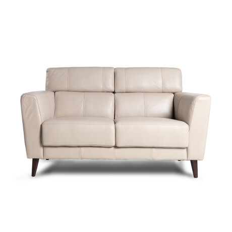 Sofá Zurik - Cuero Básico - 2 cuerpos 519 (Beige)