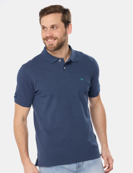 REMERA POLO LISA PIQUÉ Denim