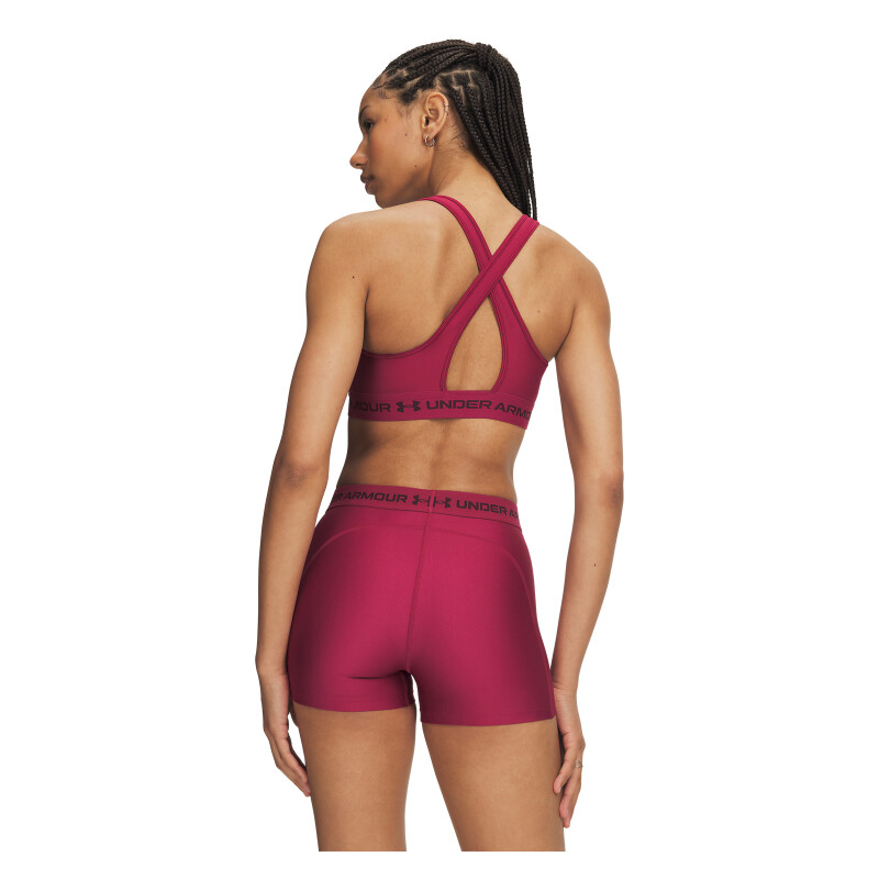 TOP UA Crossback Mid Bra Mujer 1361034-622 Rojo