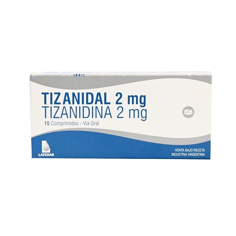 Tizanidal 2 Mg. 15 Comp. Tizanidal 2 Mg. 15 Comp.