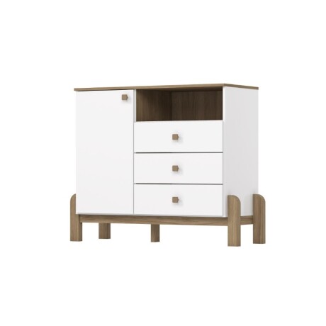 COMODA 1 PUERTA, 3 CAJONES TERNURA BLANCO/JEQUITI COMODA 1 PUERTA, 3 CAJONES TERNURA BLANCO/JEQUITI