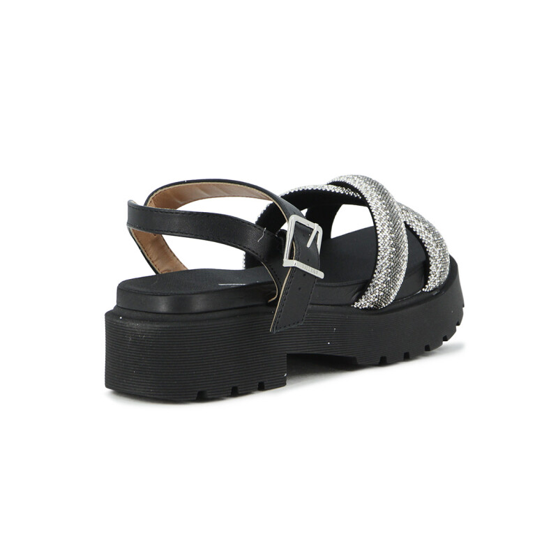 Sandalia Vizzano Mujer Taco 3cm Negro-negro