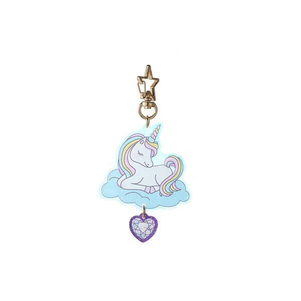 Llavero unicornio corazón