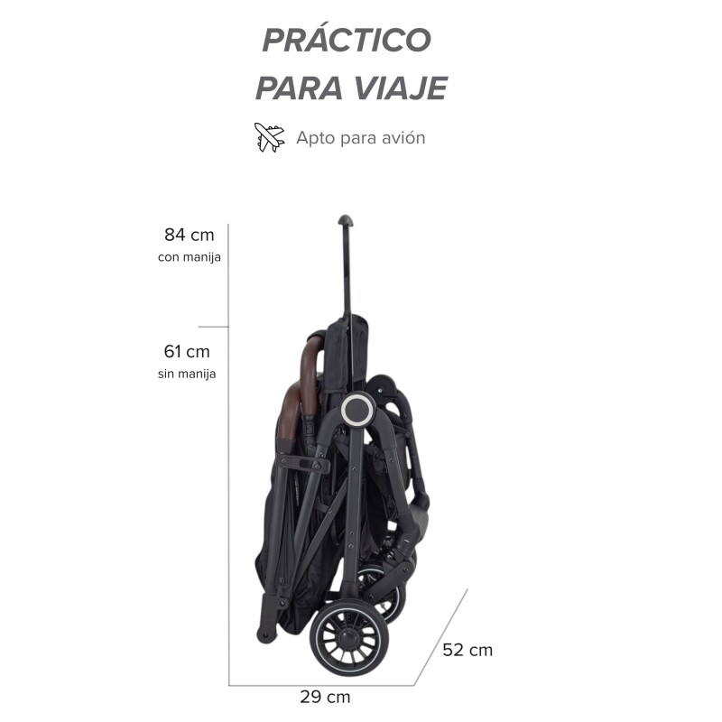 Coche Compacto de viaje Micro Bebesit - Negro Coche Compacto de viaje Micro Bebesit - Negro
