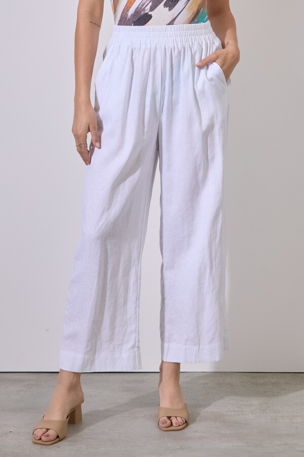 Pantalon Lino BLANCO