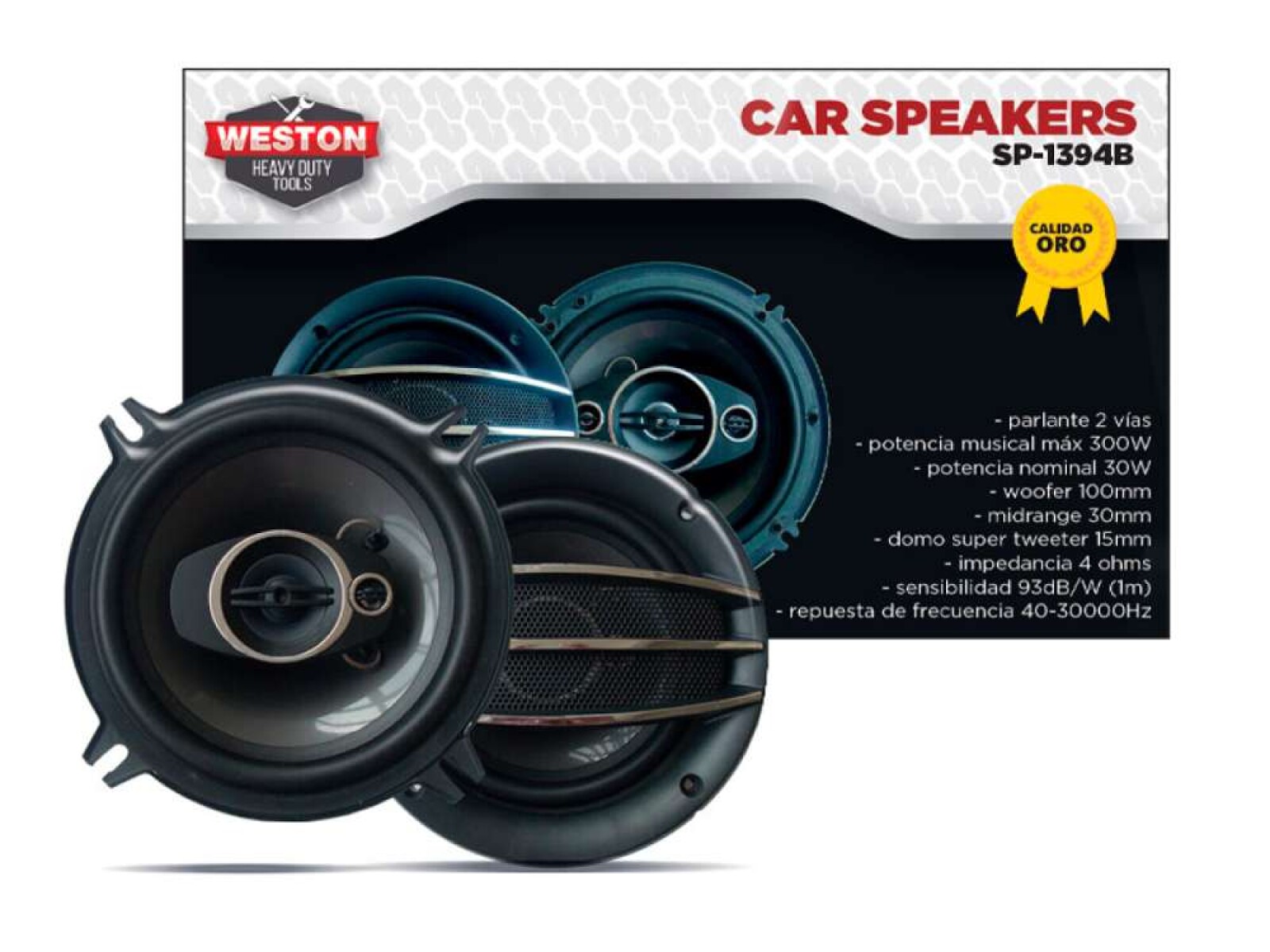 Parlante Potencia Subwoofer - 5 Pulgadas 2 Vias 300W Weston 