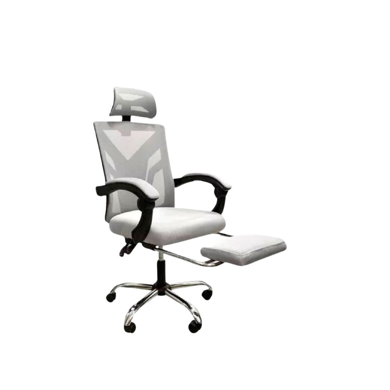 Silla Ejecutiva Ergonómica Lumax Modelo Clyde con Apoyapies Gris