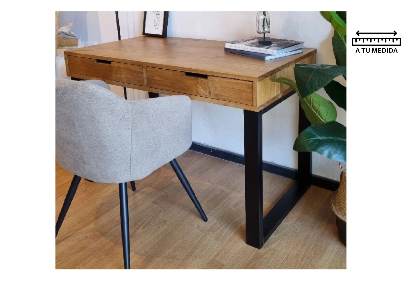 Escritorio IRON 2 Cajones 1.20m 