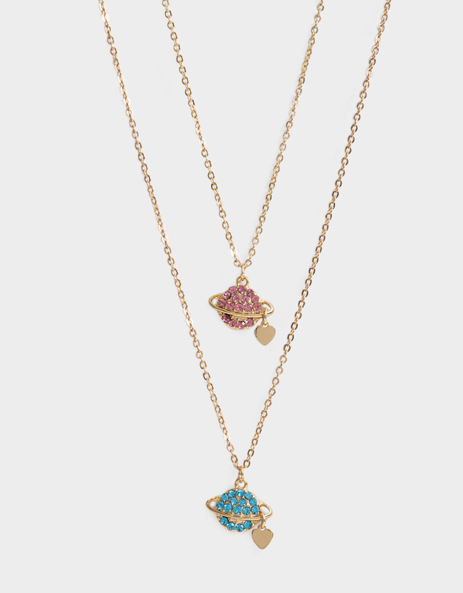 Set De Collares Para Compartir De Planetas 