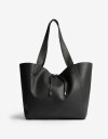Shopper Basicos Shopper Con Bolso Negro - Negro